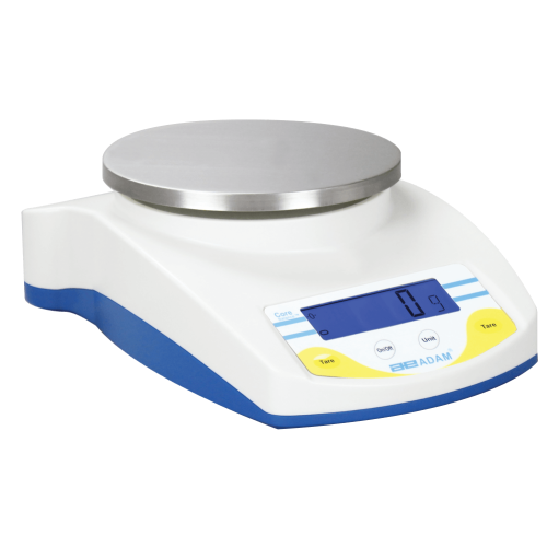 Adam Equipment Core Portable Compact Balances, 2000 g Capacity, 1.0 g Readability, 145 mm Diameter Pan Size - CQT 2000 - Click Image to Close